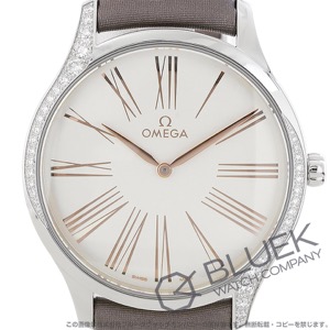 オメガ デ・ヴィル トレゾア ダイヤ サテンレザー レディース 428.17.39.60.02.001
