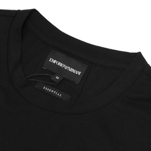 エンポリオアルマーニ Tシャツ 半袖/カットソー トップス メンズ イーグルマーク ブラック 8N1TN5 1JPZZ 0021 2022年春夏新作 EMPORIO ARMANI