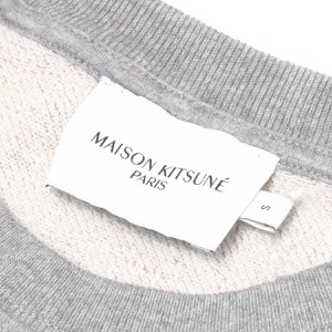 メゾンキツネ スウェット/トレーナー トップス レディース フォックスヘッド パッチ アジャスティド 刺繍 グレーメランジ AW00303KM0001 H150 MAISON KITSUNE