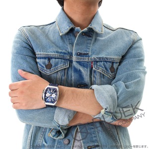 フランクミュラー ヴァンガード ヨッティング クロノグラフ 腕時計 メンズ FRANCK MULLER V 45 CC DT YACHTING