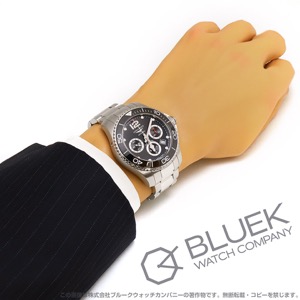 ロンジン ハイドロコンクエスト クロノグラフ 300m防水 メンズ L3.883.4.56.6