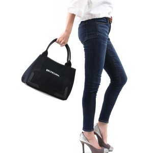 バレンシアガ トートバッグ バッグ レディース ネイビーカバス S ブラック 339933 AQ38N 1000 BALENCIAGA