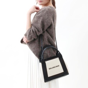 バレンシアガ トートバッグ/ショルダーバッグ バッグ レディース ネイビーカバス XS ナチュラルホワイトベージュ&ブラック 390346 2HH3N 9260 BALENCIAGA