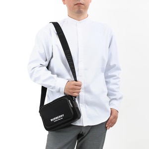 バーバリー ショルダーバッグ バッグ メンズ パディ ロゴプリント ブラック ML PADDY PN9 117221 A1189 8049094 BURBERRY