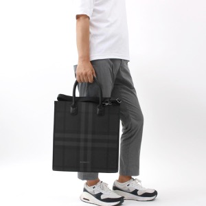 バーバリー トートバッグ/ショルダーバッグ バッグ メンズ スリム ヴァーティカル チャコールグレー ML SLIM DENNY PT BRT 141900 A1208 8062951 BURBERRY