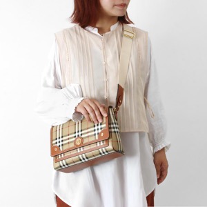 バーバリー ショルダーバッグ/クロスボディ/クラッチバッグ バッグ レディース ノート ヴィンテージチェック アーカイブベージュ&ブライヤーブラウンマルチ LL MD NOTE DFC 143231 A9534 8066226 BURBERRY