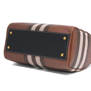 バーバリー ボストンバッグ/ボウリングバッグ/ショルダーバッグ バッグ レディース ボウリングバッグ ミディアム ジャイアントチェック ダークバーチブラウンチェック LL MD BOWLING BAG GC9 143118 A9011 8069662 BURBERRY