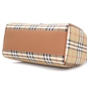 バーバリー ボストンバッグ/ボウリングバッグ/ショルダーバッグ バッグ レディース ボウリングバッグ ミディアム ヴィンテージチェック アーカイブベージュ&ブライヤーブラウンマルチ LL MD BOWLING DFC 147587 A9534 8071355 BURBERRY