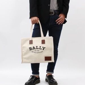 バリー トートバッグ バッグ メンズ レディース クリスタリア ナチュラルホワイトベージュ&ブラウン CRYSTALIAEW.ST I135O 6301346 2022年秋冬新作 BALLY