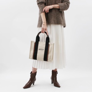 バリー トートバッグ/ハンドバッグ バッグ メンズ レディース ドライヴァリア 日本限定 ナチュラルベージュ&ブラック&ブラウン DRYVALIA U116Y 6302436 BALLY