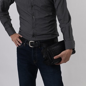 ボッテガヴェネタ セカンドバッグ バッグ メンズ イントレチャート 【INTRECCIATO】 ブラック 244706 V4651 1000 BOTTEGA VENETA