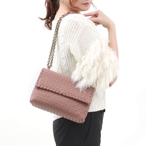 ボッテガヴェネタ (ボッテガ・ヴェネタ) ショルダーバッグ バッグ レディース オリンピア イントレチャート S デコローズピンク 386498 VO0AD 6600 BOTTEGA VENETA