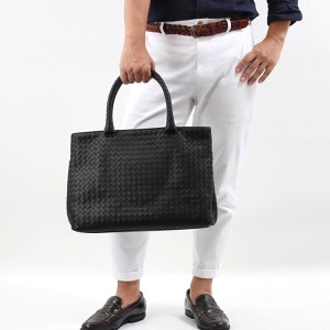 ボッテガヴェネタ (ボッテガ・ヴェネタ) トートバッグ バッグ メンズ イントレチャート ナッパ ブラック 428331 V0016 8175 BOTTEGA VENETA