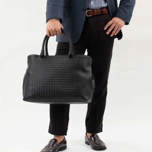ボッテガヴェネタ (ボッテガ・ヴェネタ) トートバッグ バッグ メンズ イントレチャート ナッパ ブラック 428331 V0053 1000 2019年春夏新作 BOTTEGA VENETA