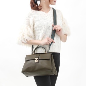 ボッテガヴェネタ (ボッテガ・ヴェネタ) ハンドバッグ/ショルダーバッグ バッグ レディース ピアッツァ M マスタードグリーン&ブライトンブルー 543214 VALKG 2334 BOTTEGA VENETA