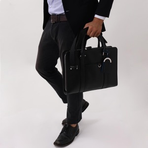 ブルガリ ビジネスバッグ バッグ メンズ ブルガリブルガリ マン レザー ブラック 37924 BVLGARI