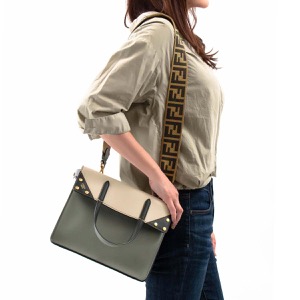 フェンディ トートバッグ バッグ レディース フリップ スモール アルジッラグレー&ヌーヴォラベージュ&ブラック&オーロソフト 8BT302 A6CE F15WA 2019年春夏新作 FENDI