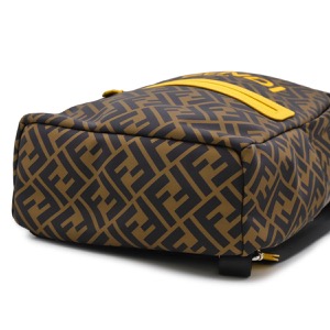 フェンディ リュックサック/バックパック バッグ メンズ レディース KIDS キッズ ズッカ ブラウン&ブラック&イエロー&パラディオ 8BZ040 AKPV F1I7L FENDI