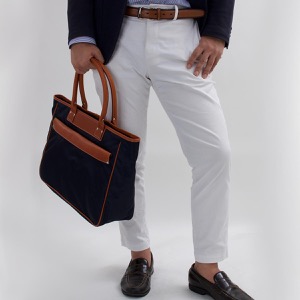 フェリージ トートバッグ バッグ メンズ ネイビーブルー&ライトブラウン 1426 DS 0045 FELISI