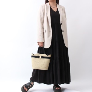 フェラガモ トートバッグ/ハンドバッグ/ショルダーバッグ バッグ レディース ヴァラ リボン グログラン ナチュラーレベージュ&ブラック 212935 NATURALE NERO 0759413 SALVATORE FERRAGAMO