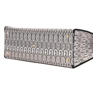 フルラ トートバッグ/ショッピングバッグ バッグ レディース オポチュニティ ラージ ジャガード生地 エスニック アーチロゴ トニーバレリーナピンクベージュマルチ WB00255 A.0459 B4K00 FURLA