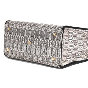 フルラ トートバッグ/ショルダーバッグ バッグ レディース オポチュニティ スモール ジャガード生地 エスニック アーチロゴ トニーバレリーナピンクベージュマルチ WB00299 AX0777 B4K00 FURLA