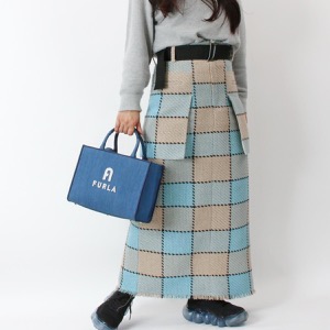 フルラ トートバッグ/ショルダーバッグ バッグ レディース オポチュニティ スモール ブルージェイ&マシュマロホワイト WB00299 BX1544 2157S FURLA