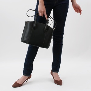 フルラ トートバッグ/ハンドバッグ/ショルダーバッグ バッグ レディース ミアステラ ミディアム ブラック&イエロー WB00727 BX0053 O6000 FURLA