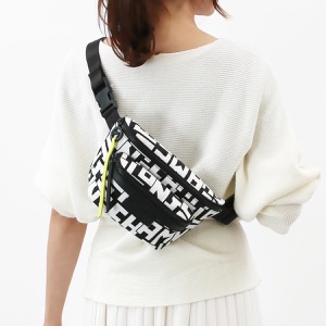 ロンシャン ウエストバッグ/ベルトバッグ/ボディバッグ バッグ メンズ レディース ル プリアージュ R LGP ミディアム ブランクホワイト&ブラック 10034 412 067 2022年秋冬新作 LONGCHAMP