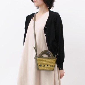 マルニ かごバッグ/バスケットバッグ/ショルダーバッグ バッグ レディース トロピカリア マイクロ ハンドバッグ オリーブカーキグリーン BMMP0067Q0 P3860 00V25 MARNI