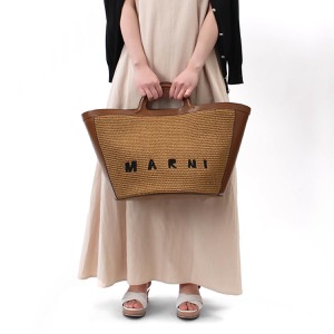 マルニ かごバッグ/ハンドバッグ/バスケットバッグ バッグ レディース トロピカリア ラージ ローシェンナブラウン BMMP0069Q0 P3860 00M50 MARNI