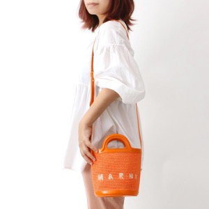 マルニ かごバッグ/バケットバッグ/ショルダーバッグ バッグ レディース トロピカリア ハンドバッグ 巾着 キャロットオレンジ SCMP0056Q1 P3860 00R17 MARNI