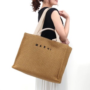 マルニ トートバッグ/ショッピングバッグ バッグ レディース イースト ウェスト ラージ ベージュ SHMP0078U0 P3860 Z0R42 MARNI