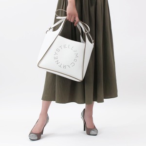 ステラマッカートニー トートバッグ/ショルダーバッグ/クロスボディ バッグ レディース ステラ ロゴ ピュアホワイト 513860 WP0057 9000 STELLA McCARTNEY