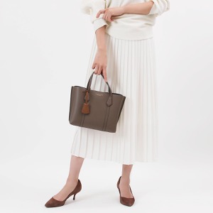 トリーバーチ トートバッグ/ショルダーバッグ バッグ レディース ペリー スモール クラムグレージュ&シェルキャメル 81928 093 TORY BURCH