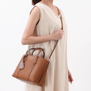 トリーバーチ トートバッグ/ショルダーバッグ バッグ レディース ペリー スモール ライトアンバーブラウン 81928 905 TORY BURCH