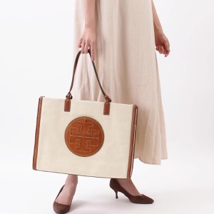 トリーバーチ トートバッグ バッグ レディース エラ ナチュラルベージュ&クラシッククオイオブラウン 87355 928 TORY BURCH