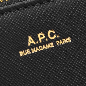 アーペーセー (アー・ペー・セー) 二つ折り財布 財布 メンズ レディース エマニュエル ブラック F63029 PXBJQ LZZ A.P.C.
