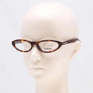 バレンシアガ 伊達メガネ メンズ レディース べっ甲 ハヴァナマーブルブラウン&トランスペアレントクリア BB0031O 002 BALENCIAGA