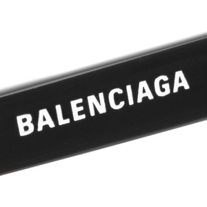 バレンシアガ 伊達メガネ レディース フォックス ブラック&トランスペアレントクリア BB0063O 001 BALENCIAGA