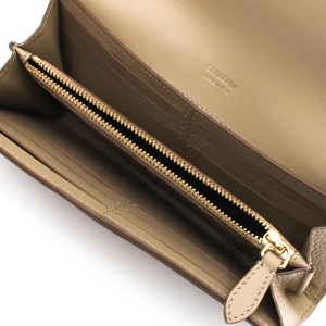 バーバリー 長財布 財布 レディース TB コンチネンタル 二つ折り オーツベージュ LS TB WALLET LGL 132133 A1435 8066021 BURBERRY