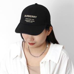 バーバリー キャップ/帽子 メンズ レディース ホースフェリー ベースボールキャップ ブラック&ベージュ MH BBY HRSFRRY BSB CAP 121272 B1047 8068034 BURBERRY