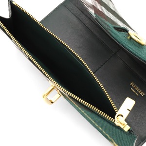 バーバリー 長財布 財布 レディース ロッキングホース バーバリーチェック アイビーグリーン LS ROCKING LONG WALLET RY7 153979 B8636 8082331 BURBERRY