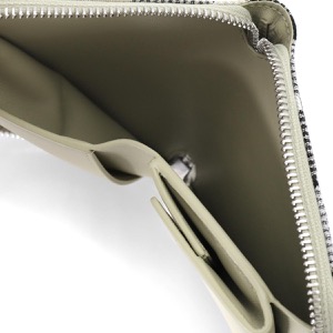 バーバリー 二つ折り財布 財布 メンズ レディース チェック ジャガード リケンくすみベージュ MS ZIP WALLET MD CJ1 153462 A3888 8087322 BURBERRY