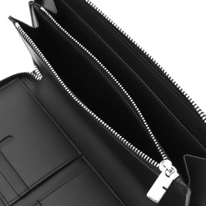 バーバリー 長財布 財布 メンズ トラベルウォレット チェック ラージ ラウンドファスナー ブラック&キャリコマルチカラー MS ZIP WALLET LG CJ1 153462 A1189 8089510 BURBERRY