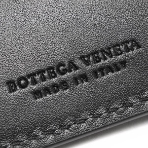 ボッテガヴェネタ (ボッテガ・ヴェネタ) 二つ折り財布（札入れ） 財布 メンズ イントレチャート ブラック 113993 V4651 1000 BOTTEGA VENETA