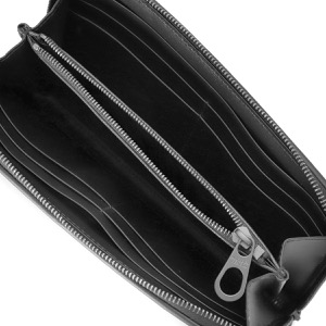 ボッテガヴェネタ (ボッテガ・ヴェネタ) 長財布 財布 メンズ イントレチャート ラウンドファスナー ブラック 510643 V47W1 1275 BOTTEGA VENETA