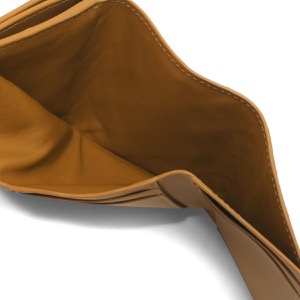 ボッテガヴェネタ (ボッテガ・ヴェネタ) 三つ折り財布/ミニ財布 財布 レディース イントレチャート キャメルブラウン 609285 VCRA1 2596 BOTTEGA VENETA