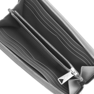 ボッテガヴェネタ (ボッテガ・ヴェネタ) 長財布 財布 メンズ カセット マキシイントレチャート ラウンドファスナー サンダーグレー 649607 VBWD2 1242 BOTTEGA VENETA