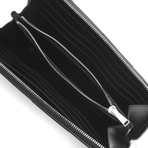 ボッテガヴェネタ (ボッテガ・ヴェネタ) 長財布 財布 メンズ レディース マキシイントレチャート ラウンドファスナー ブラック 651368 V3UO1 8803 BOTTEGA VENETA